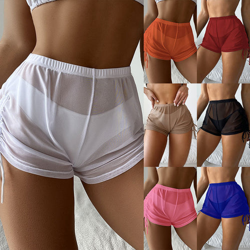 Damen Badeshorts mit seitlichen Raffungen Drune