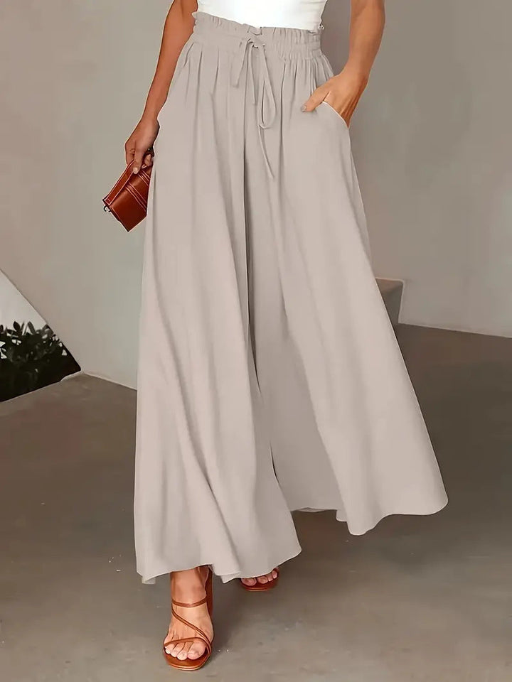 Damen Palazzo-Hosen mit elastischem Bund und praktischen Taschen Drune