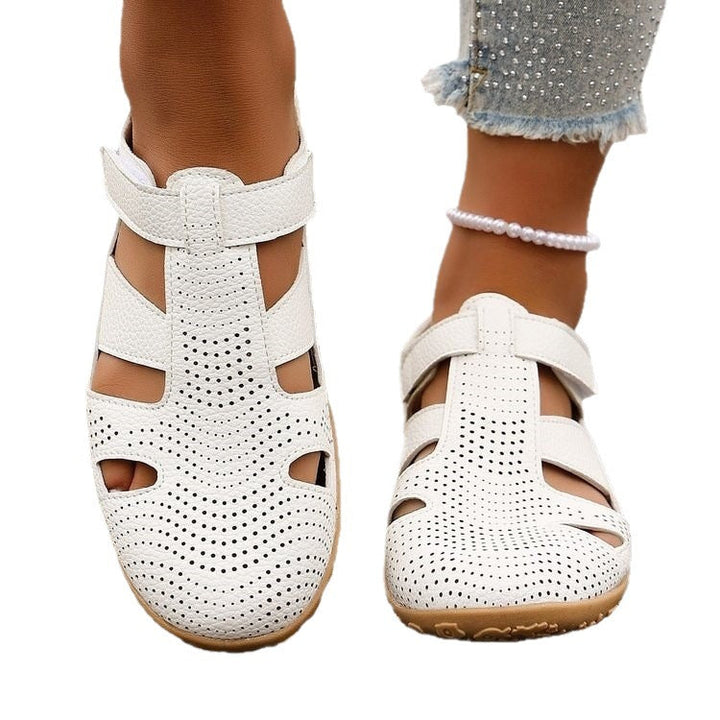 Damen Atmungsaktive Riemensandalen mit verstellbarem Klettverschluss Drune