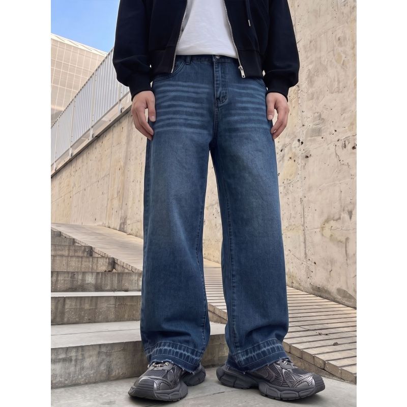Herren Lässige Weit geschnittene Jeans Drune