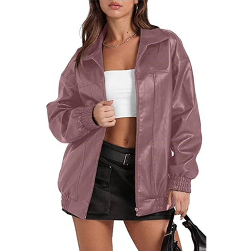 Damen modische und lässige Overshirt-Jacke Drune