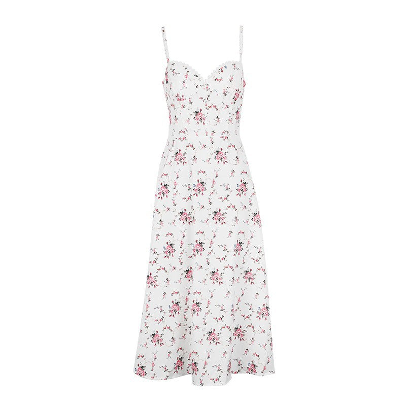 Damen Sommerkleid mit floralem Muster Drune