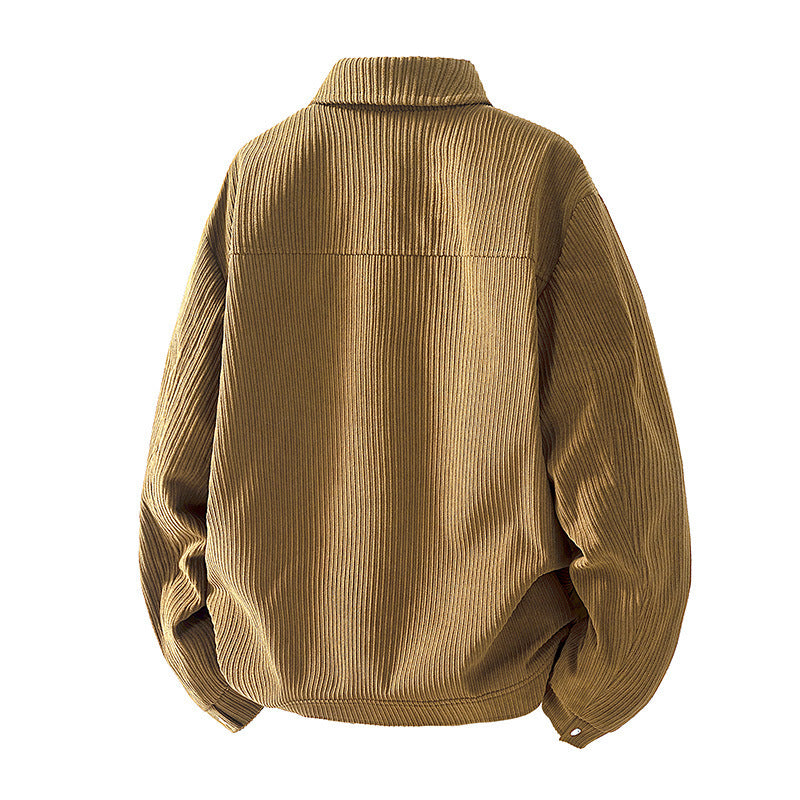 Herren Elegante Utility-Jacke aus Cord Drune