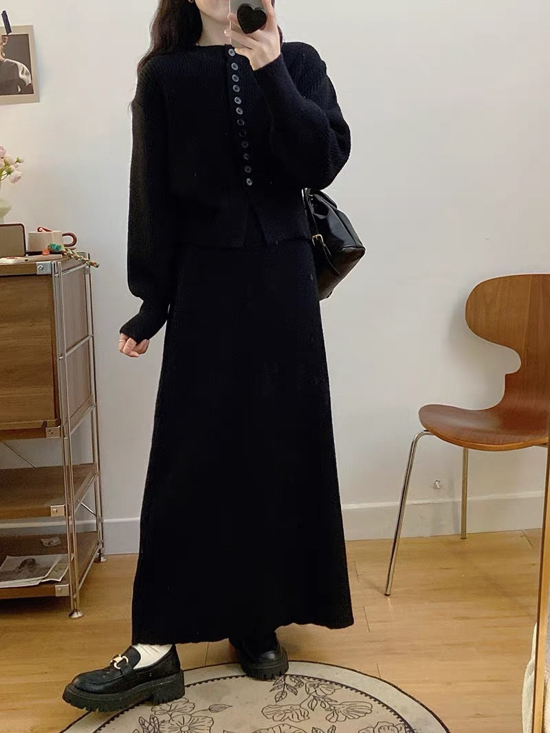 Damen Strickjacke mit Knopfdetails und eleganter Silhouette Drune