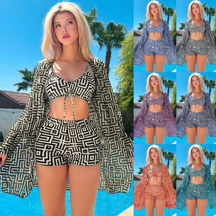 Damen Bikiniset mit leichtem Überwurf Drune