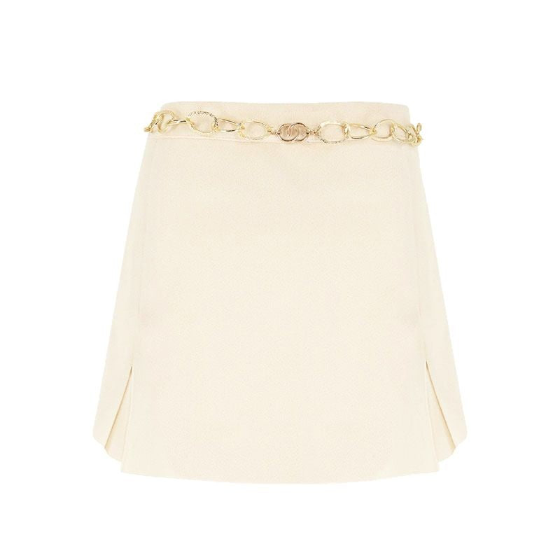 Damen eleganter Miniröcke mit goldener Kette Drune