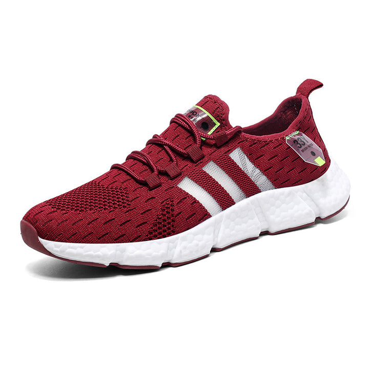 Herren Atmungsaktive Strick-Sneaker mit dämpfender Schaumsohle und Stretch-Fersenlasche Drune