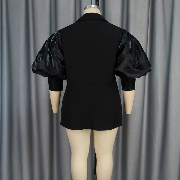 Damen Blazer mit voluminösen Puffärmeln Drune