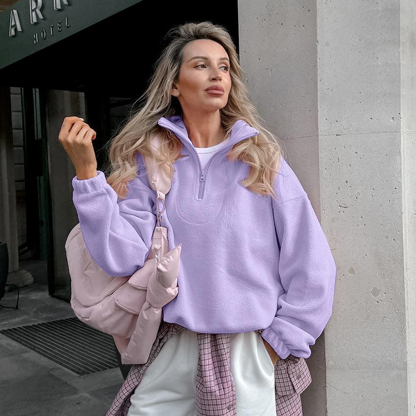 Damen Steppjacke mit hohem Kragen und Reißverschluss Drune