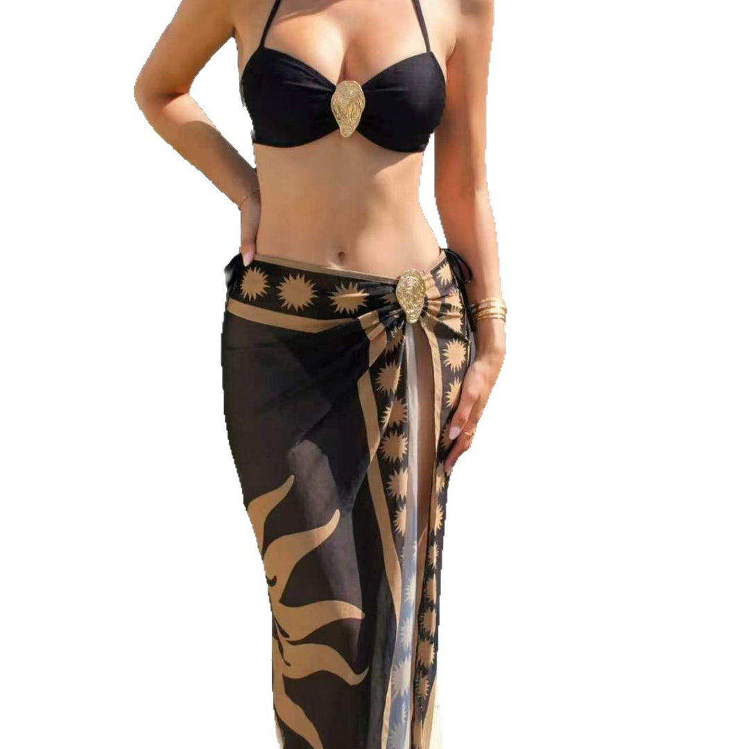Damen Bikini-Set mit dekorativem Wickelrock Drune