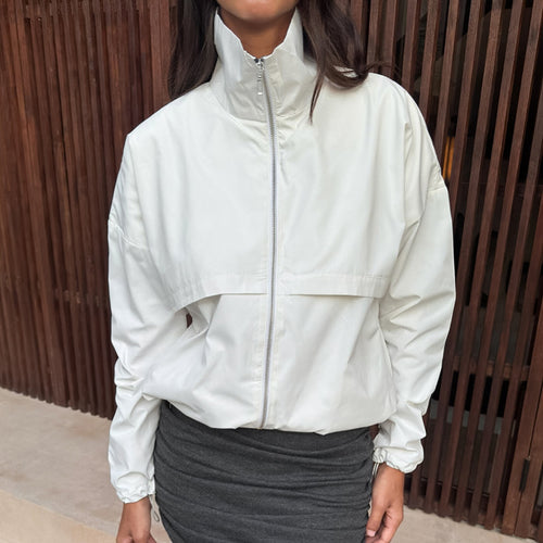 Damen Sportliche Übergangsjacke mit hohem Kragen und weitem Schnitt Drune