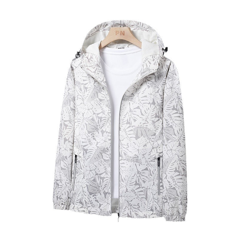 Herren Leichte Outdoor-Jacke mit Kapuze Drune
