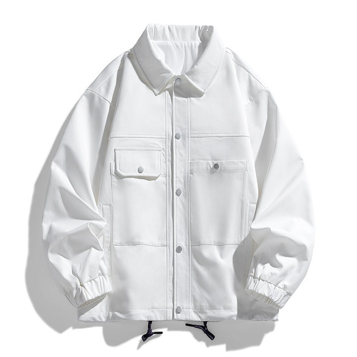 Herren Kunstvelours‑Bomberjacke im Oversize‑Boxy‑Cut mit Zwei‑Wege‑Reißverschluss & elastischem Saum Drune