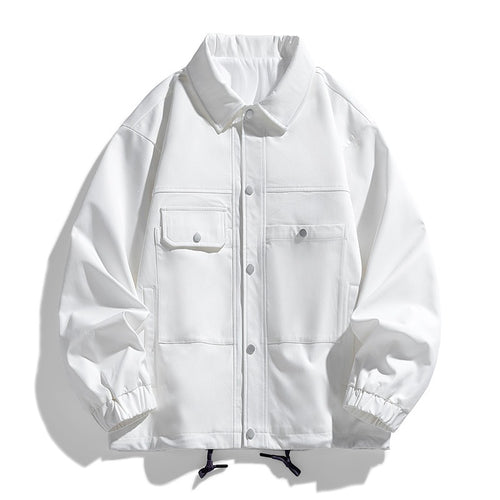 Herren Kunstvelours‑Bomberjacke im Oversize‑Boxy‑Cut mit Zwei‑Wege‑Reißverschluss & elastischem Saum Drune