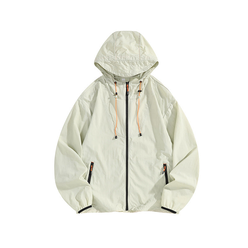 Herren Leichte Outdoorjacke mit Kapuze und praktischen Reißverschlusstaschen Drune