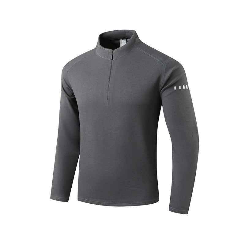 Herren Performance-Langarmshirt mit Half-Zip und Stehkragen Drune