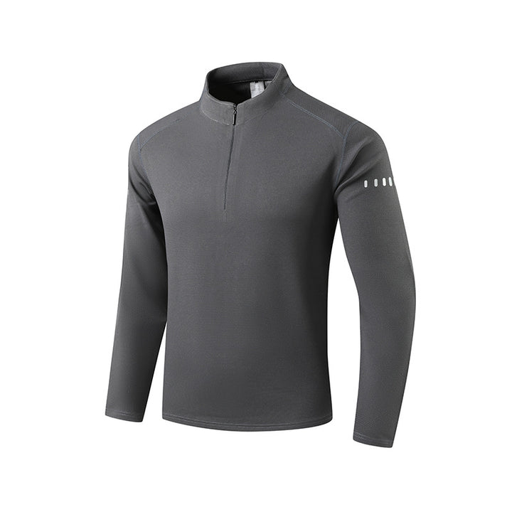 Herren Performance-Langarmshirt mit Half-Zip und Stehkragen Drune
