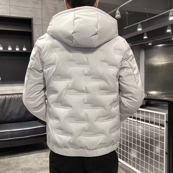 Herren Wattierte Steppjacke mit Kapuze Drune