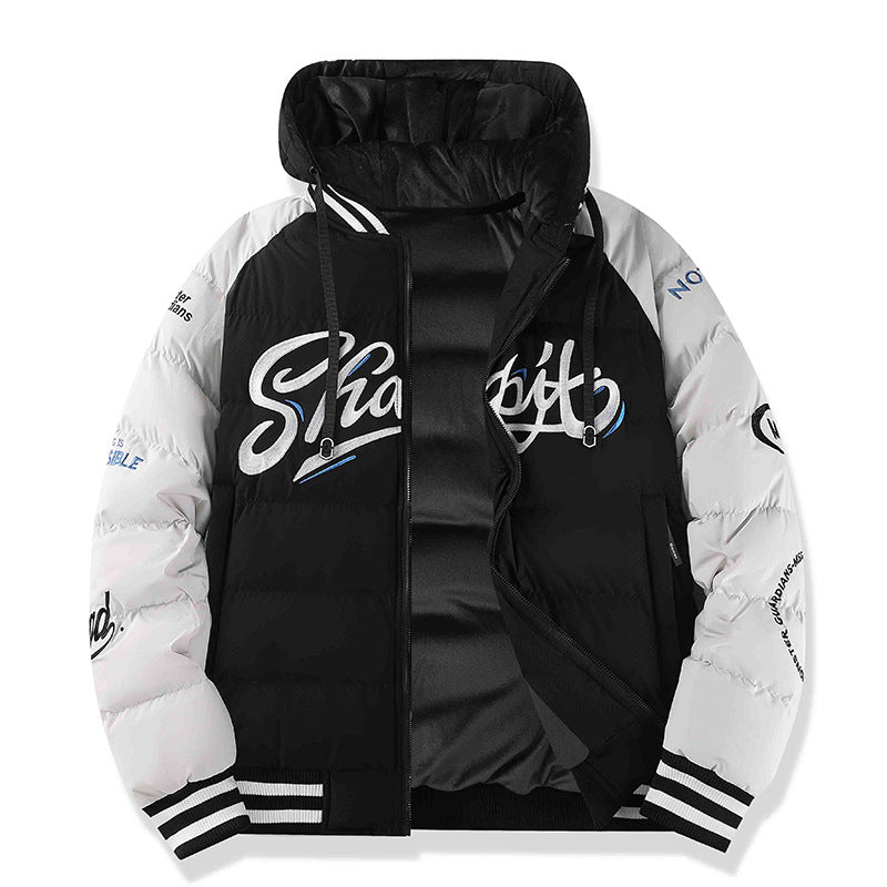 Herren Sportliche Steppjacke mit hohem Kragen und Reflektierenden Details Drune