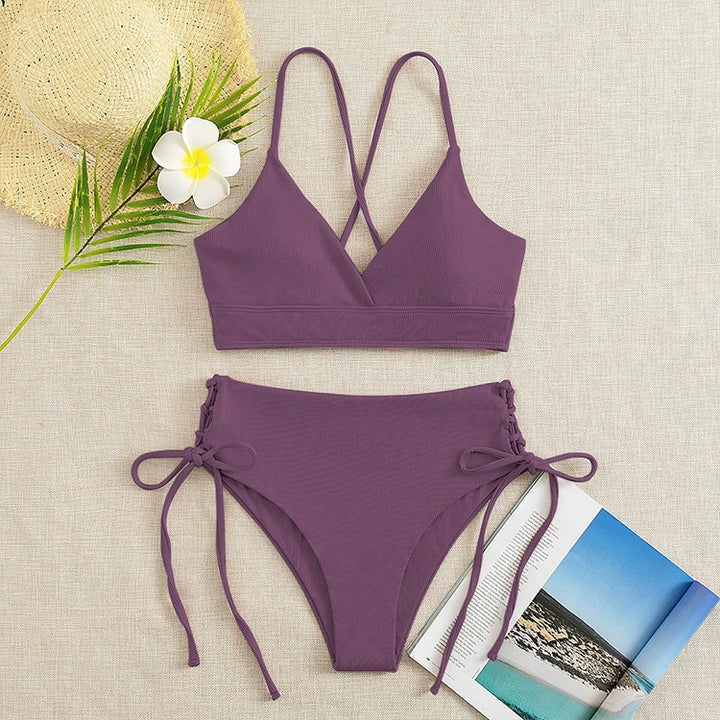 Damen Triangel-Bikini mit raffinierten Kordeldetails Drune