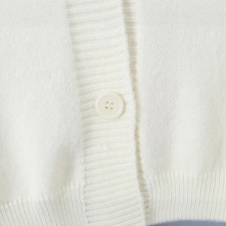 Damen gemütlicher Strickcardigan mit buntem Blumenmuster Drune
