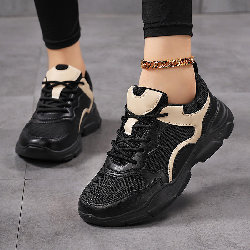 Damen nan moderner Komfort-Sneaker im Retro-Look mit atmungsaktivem Mesh, gepolsterter Ferse und profiliertem Leichtsohlenaufbau Drune