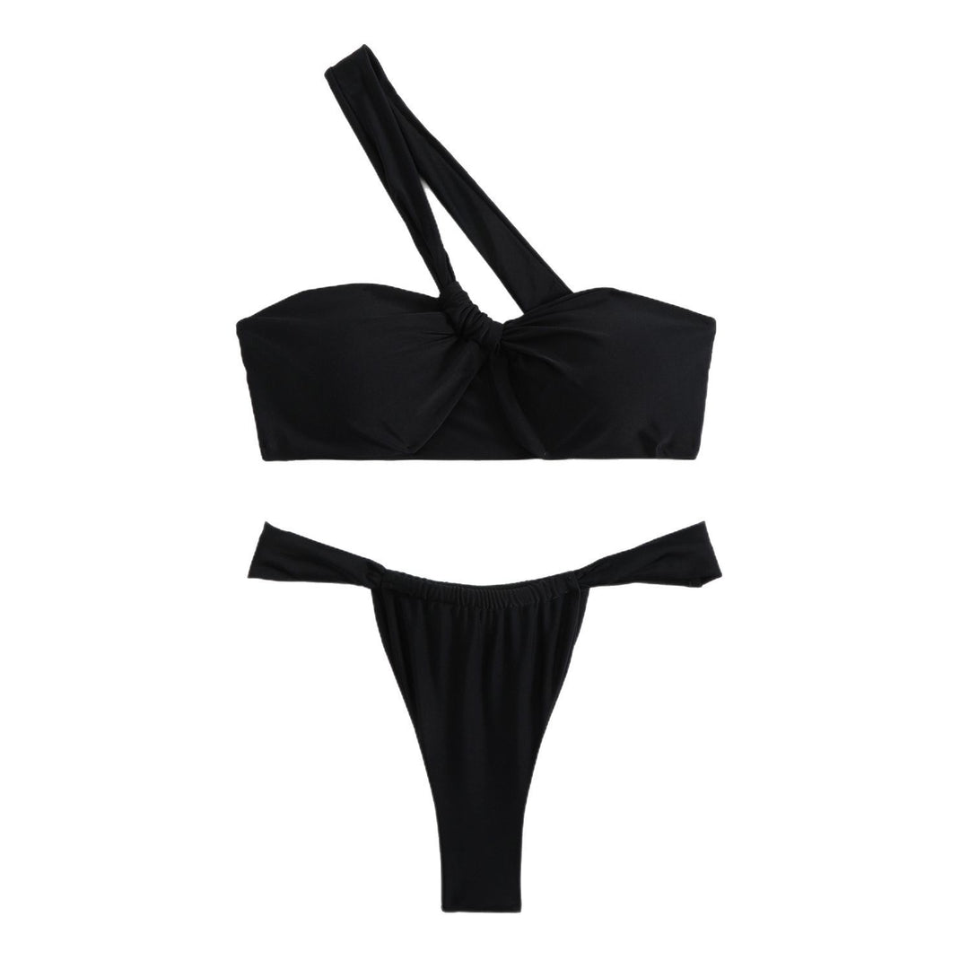Damen Einseitiger Bandeau Bikini Drune