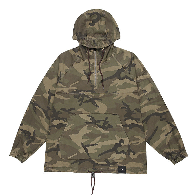 Herren Cargoweatherjacke mit praktischen Taschen und Kordelzug Drune