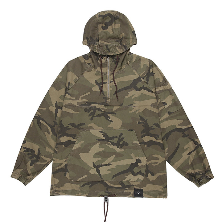 Herren Cargoweatherjacke mit praktischen Taschen und Kordelzug Drune