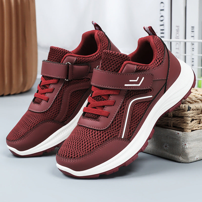 Herren nan atmungsaktiver Mesh-Freizeitsneaker mit Klettverschluss, ergonomischer EVA-Zwischensohle und profiliertem Gummi-Outdoorsohle Drune