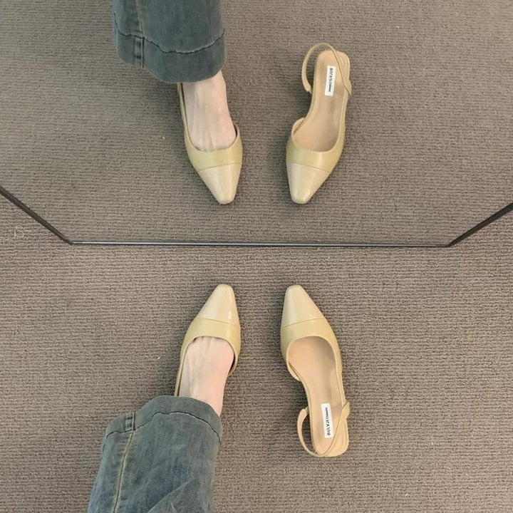 Damen Slingback-Pumps mit spitzem Zehenbereich und schickem Riemen Drune