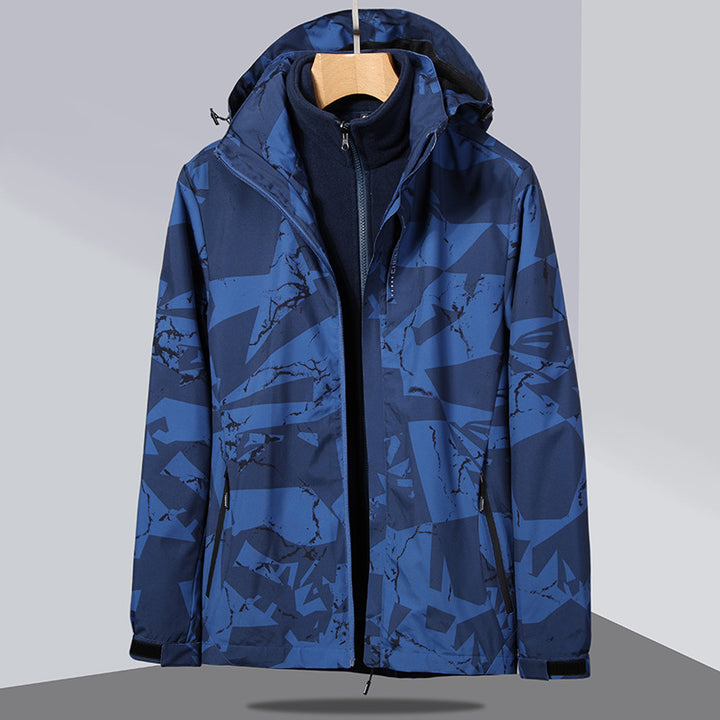 Damen zweilagige Softshelljacke mit abnehmbarer Fleece-Innenjacke und Kapuze Drune
