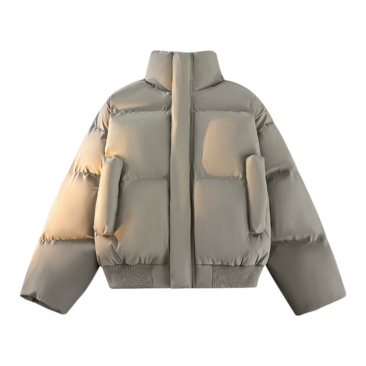 Herren Modische Steppjacke mit hohem Kragen und praktischen Taschen Drune