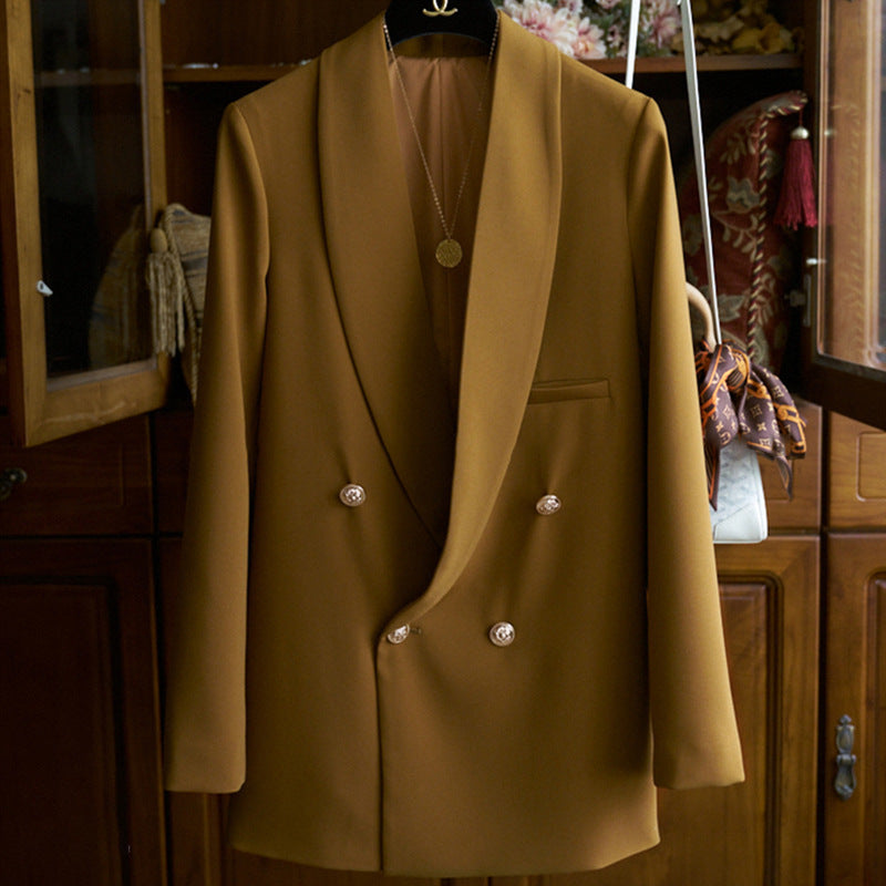 Damen Eleganter Doppeltbreasted Blazer Drune 1789268861