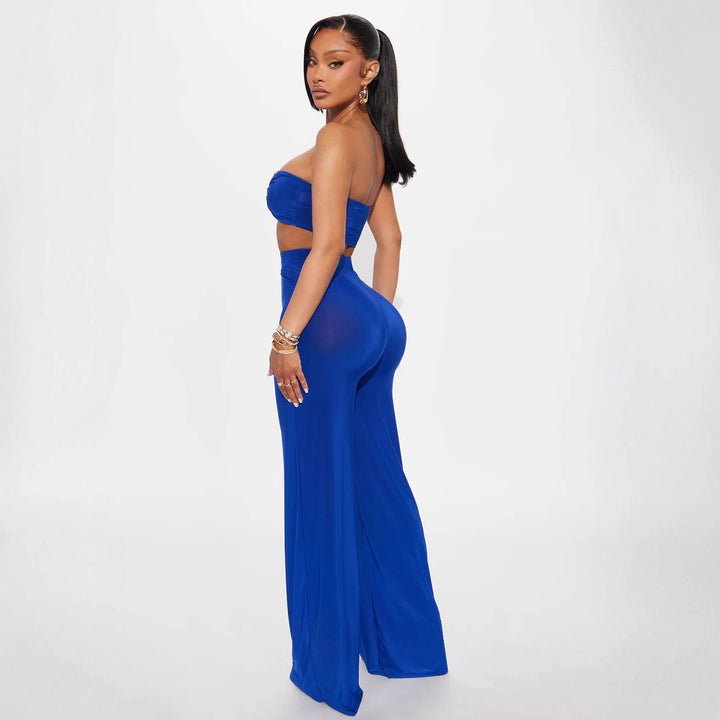 Damen Cut-Out Oberteil mit high-waisted Hose Drune