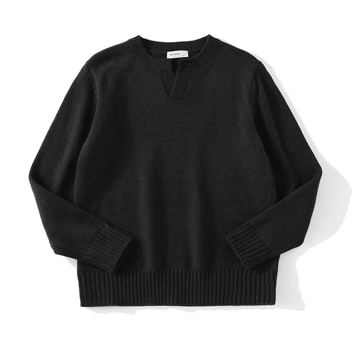 Damen Grobstrickpullover mit Stehkragen Drune
