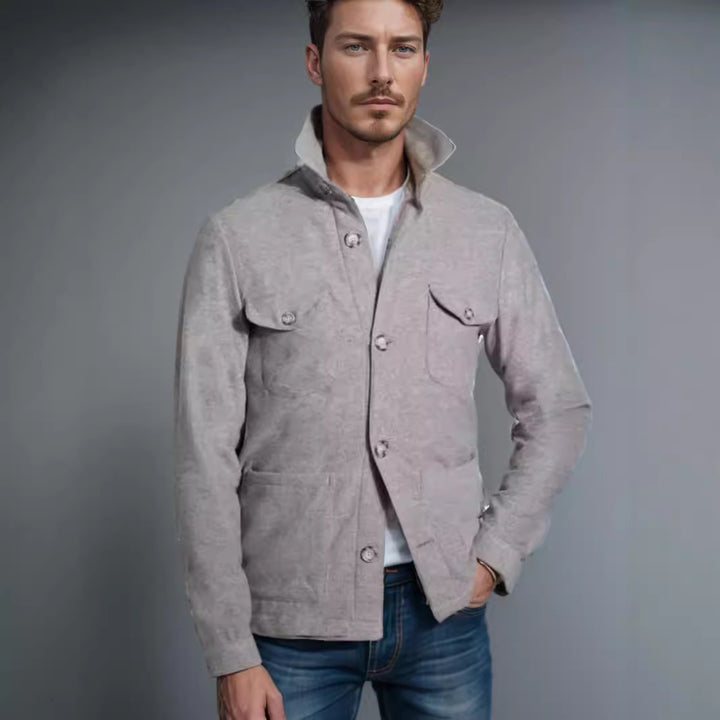 Herren modische Outdoor Jacke mit praktischen Taschen Drune