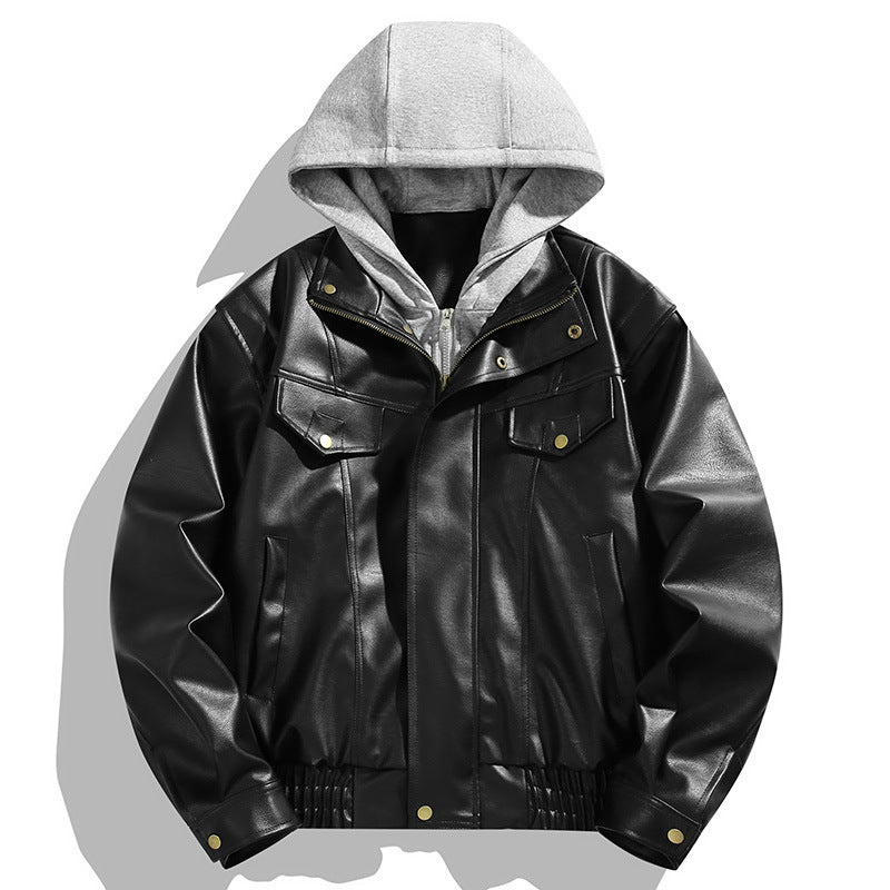 Herren  Flugstil bestickte Abzeichen Nylon Bomberjacke mit gesteppter Futter und Ärmeltasche mit Reißverschluss Drune