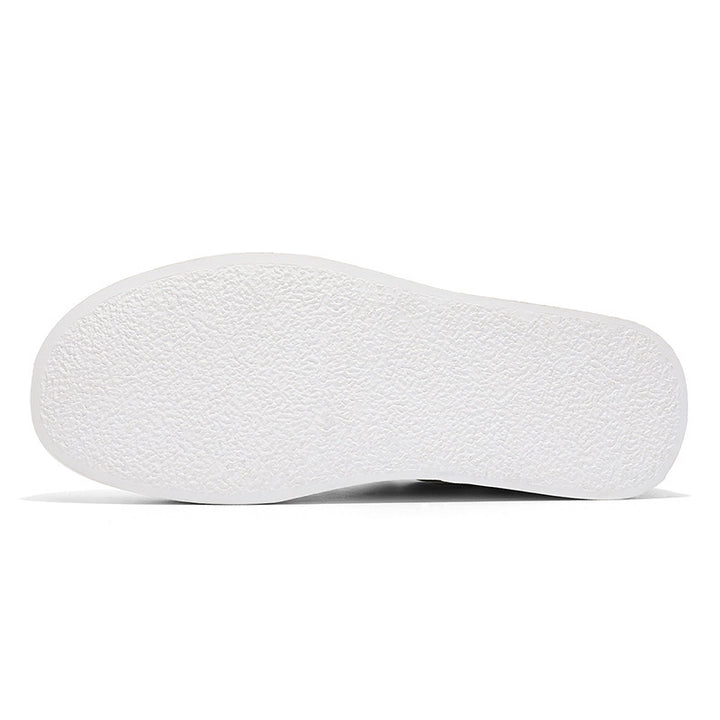 Damen Low-Top Sneaker mit besticktem Schmetterlingsmuster und strukturierter Zehenkappe Drune
