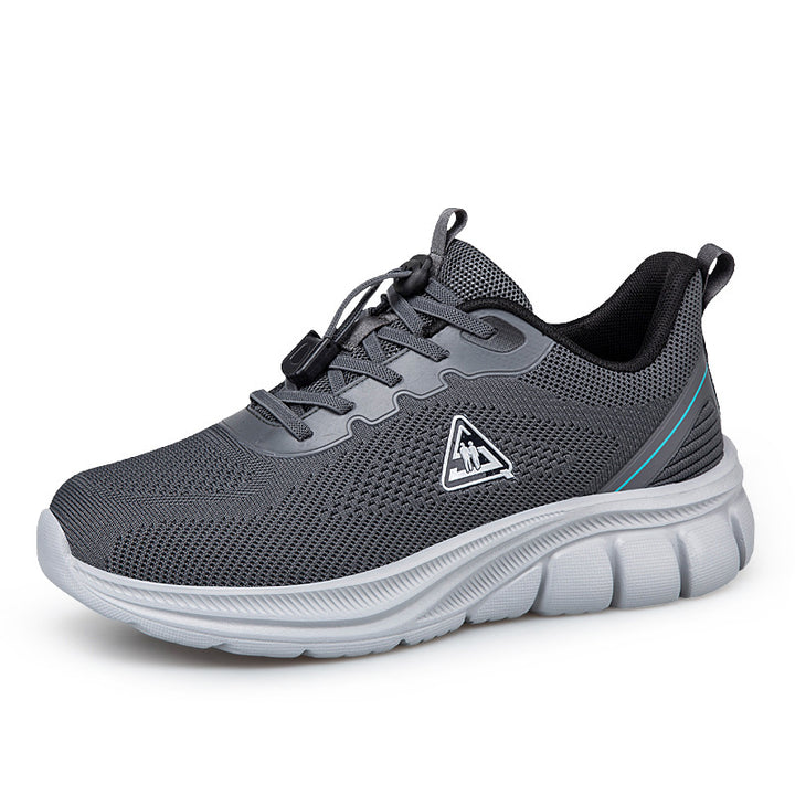 Damen nan leichter atmungsaktiver Strick-Walking-Sneaker mit Schnellzugverschluss und ergonomischer EVA-Dämpfung Drune