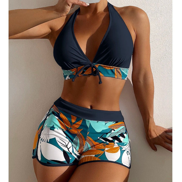 Damen Bikini Set mit hoch geschnittenen Shorts Drune