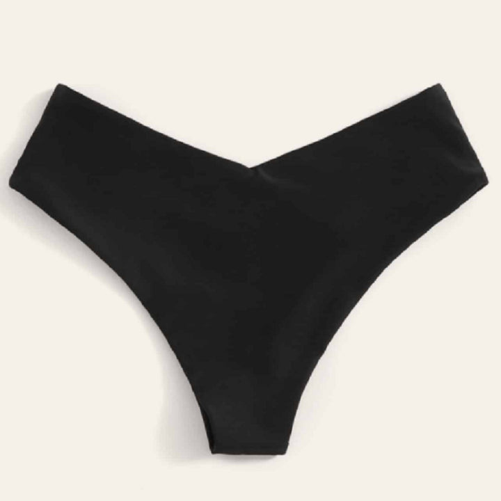 Damen Bikinislip mit hohem Bund und elegantem V-Ausschnitt Drune