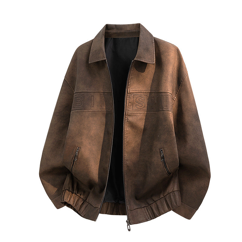 Herren Freizeit Lederjacke Drune