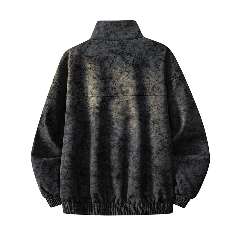 Herren Lässige Outdoor-Jacke mit hohen Kragen und praktischen Taschen Drune