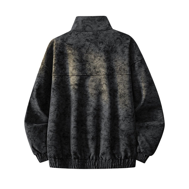 Herren Lässige Outdoor-Jacke mit hohen Kragen und praktischen Taschen Drune