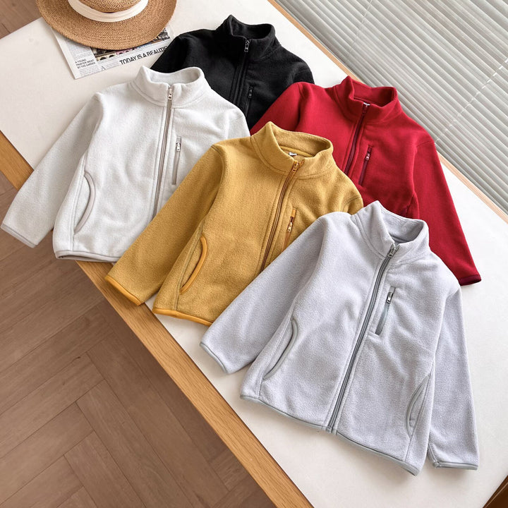 Damen Fleecejacke mit hochschließendem Kragen und praktischen Reißverschlusstaschen Drune