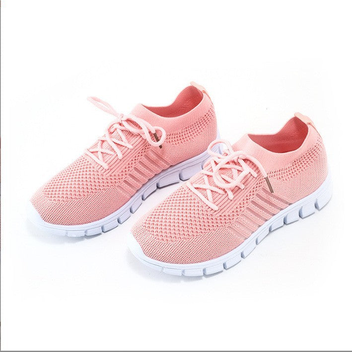 Damen  leichtes gestricktes Sneaker Slipper mit sockenähnlichem Schaft und flexibler Laufsohle Drune