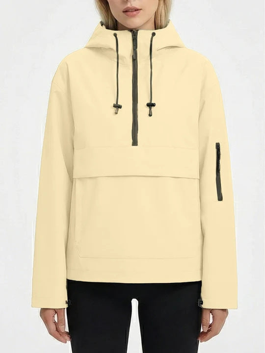 Damen Stylische Anorakjacke mit Kapuze