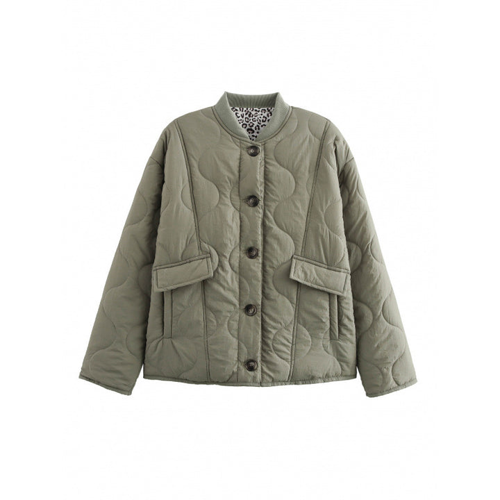 Damen Steppjacke mit praktischen Taschen und dekorativem Knopfverschluss Drune