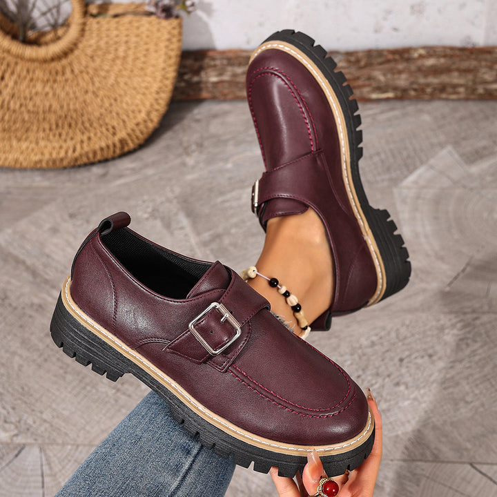 Damen Bequeme und stilvolle Slip-Ons mit Schnallen-Detail Drune